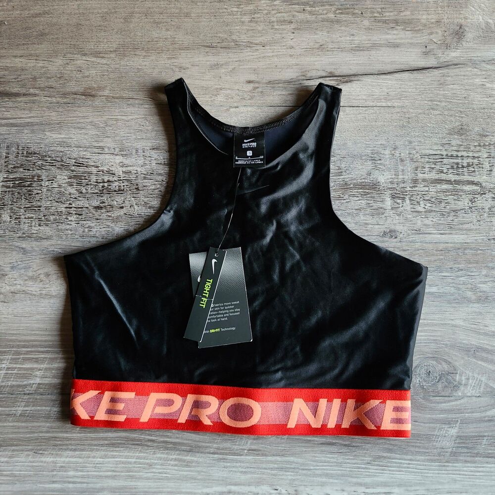 (S) BNWT Nike Pro Women's Dri-FIT Cropped Training Tank Top